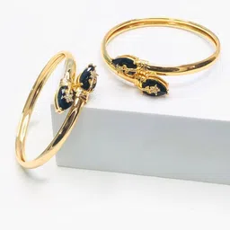 Anouk Set Of 2 18k Gold-Plated American Diamond Kada Bracelet image 5