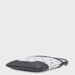 Caprese Black & Grey Printed Medium Sling Handbag image 5