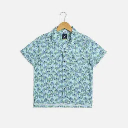 Allen Solly Boys Boys Blue Printed Shirt-image-70