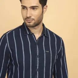 Wrangler Indigo Regular Fit Striped Shirt image 5