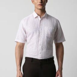 Van Heusen Beige Regular Fit Printed Shirts-picture-8