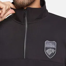 Octave Black Regular Fit Sweatshirt image 5