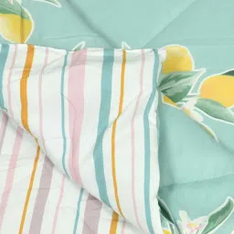 Haus & Kinder Citrus Breeze Green 200 TC Cotton & Polyester Bedding Set image 5