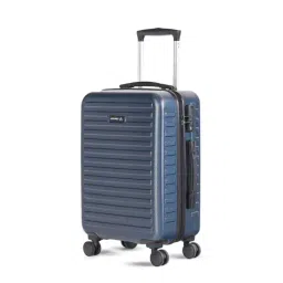 Assembly Blue Textured Cabin Trolley Bag - 20 inch-image-72