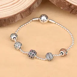 Touch925 925 Silver Chromatic Charm Bracelet for Women-image-72