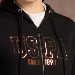 U.S. Polo Assn. Black Cotton Printed Sweatshirt image 5