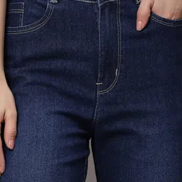 KASSUALLY Blue Relaxed Fit High Rise Jeans image 5