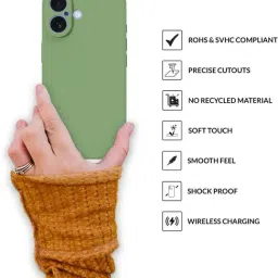 Sprig Back Cover for IPHONE 16 (Green) image 3