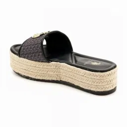 U.S. Polo Assn. Women's Black Casual Sandals image 5