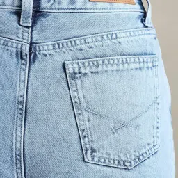 U.S. Polo Assn. Light Blue Cotton Distressed Jeans image 5