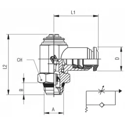 RS PRO Threaded Flow Regulator x 6mm Tube Outlet Port, 1977890 image 3