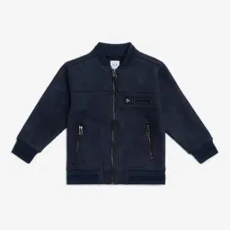 HOP Kids by Westside Navy Suede Jacket-picture-39