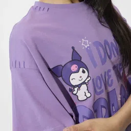 The Souled Store Purple Graphic T-Shirt image 5