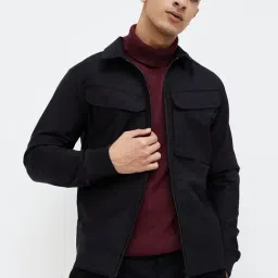 Bossini Black Regular Fit Jacket-image-19