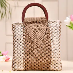 Silvermerc Designs Women Jute Shopper Tote Bag-picture-25