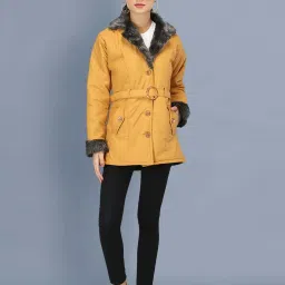 BUYNEWTREND Yellow Regular Fit Jacket image 5