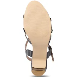 Iconics Women's Black Ankle Strap Sandals image 5