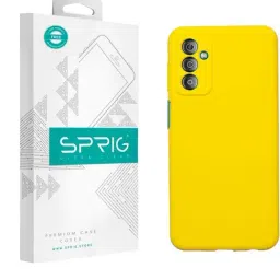 Sprig Liquid Silicone Back Cover for SAMSUNG GALAXY M13 (Yellow)-picture-12