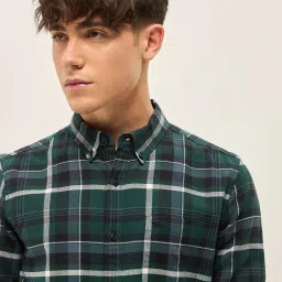 THE BEAR HOUSE Multi Cotton Slim fit Checks Shirts image 5