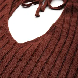 The Roadster Lifestyle Co. Acrylic V-Neck Pullover image 3