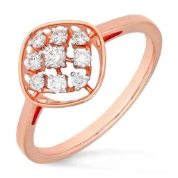 Malabar Gold and Diamonds 18k IGI Certified Diamond Rose Gold Ring for Women-picture-41