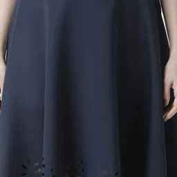 KASSUALLY Navy Midi Skirt image 5