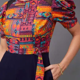 Miss Chase Multicolored Printed Jump Suit image 5