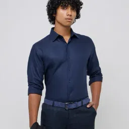 WES Formals by Westside Navy Slim-Fit Cotton Shirt-picture-14
