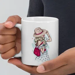 Mr UVD White Graphic Printed Matte Ceramic Mug-350ml-picture-12