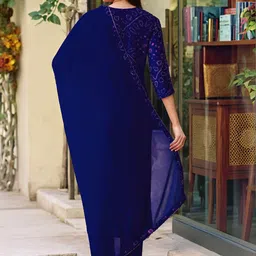 GoSriKi Women Bandhani Printed Kurta with Trousers & Dupatta image 2