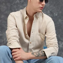 StitchX Men Comfort Slim Fit Opaque Casual Shirt-image-51