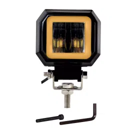 AllExtreme EXHM1Y 2.5 Inch Square White Fog Light with Halo Angel Eye Ring for Bike Motorcycle Car and Off Road SUV (20W, Yellow, Pack of 1)-picture-44