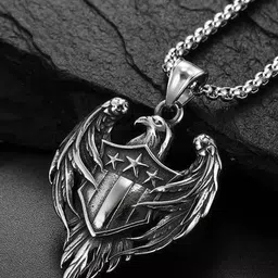 The Roadster Lifestyle Co. Men Rhodium-Plated Contemporary Pendant-image-37