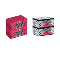 AMAK INC Multicoloured Fabric Multi-Utility Wardrobe Organisers-picture-27