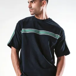 RARE RABBIT Men Striped Round Neck Cotton Relaxed Fit T-shirt-picture-16