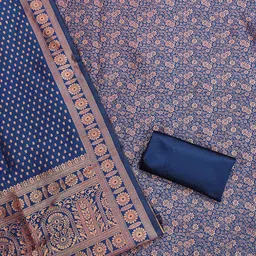 MANVAA Embellished Unstitched Dress Material image 2