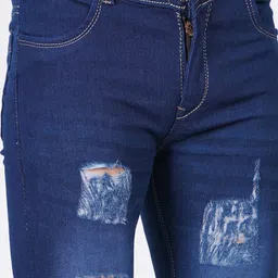 COMFITS Men Classic Mildly Distressed Light Fade Stretchable Jeans image 2