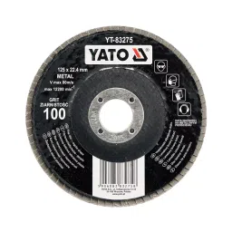 Yato 125 mm 80 Grit Aluminum Oxide Flap Disc For Fibre Glass Grinding-picture-15