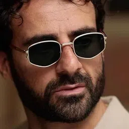 Arzonai Unisex Black Lens & Gold-Toned Other Sunglasses with Regular Lens MA-98020-picture-23