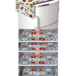 Dakshya Industries Fridge Top Cover and Fridge Mat Combo Set of 5-picture-44