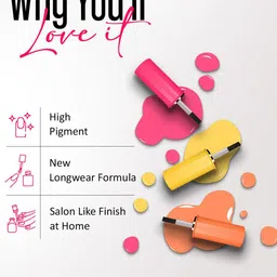 Colors Queen Set Of 4 Nail Trend Glossy Nail Paint & Remover Combo- Shade No. 21 - 36 - 53 image 3