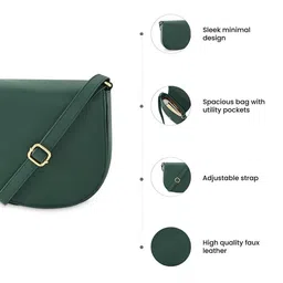 Fastrack Women Textured Solid Swagger Sling Bag image 3