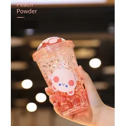 YAMAMA Cute Design Double Wall Heavy Sipper Water Bottle BPA Free Drinking Bottle for Kids And Adults 450 ml  Color May Vary image 3