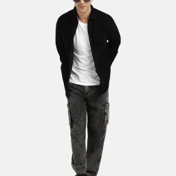 Bene Kleed Black Regular Fit Cotton Shirt image 5