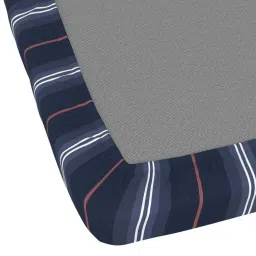 Bianca Classic Feel Pink & Blue Fabric 152 TC 120 GSM Double Fitted Bedsheet With 2 Pillow Covers image 5