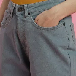 Forever 21 Blue Cotton Mid Rise Jeans image 5