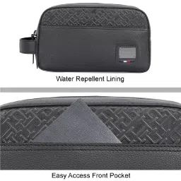 TOMMY HILFIGER Bouverie Black Solid Pouch image 5