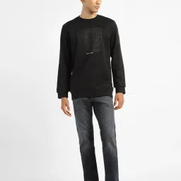 Levi's Black Cotton Regular Fit Printed Sweatshirt image 5