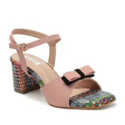 Elle Women's Pink Ankle Strap Sandals image 2