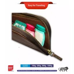 Sticker Bazaar DailySo Jar Shape Pouches Transparent 100 g Capacity (Pack of 10) image 3